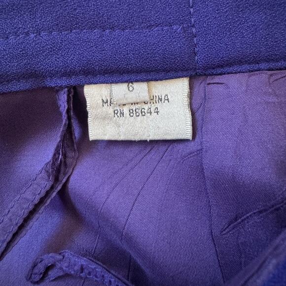 Vintage ‘90s Dark Purple Pencil Midi Skirt - Picture 8 of 10